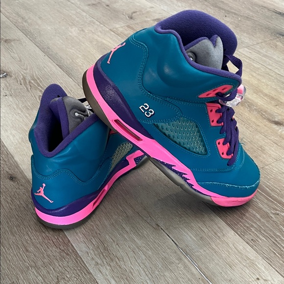 Jordan Other - Jordan Kids Teal and Pink Sneakers